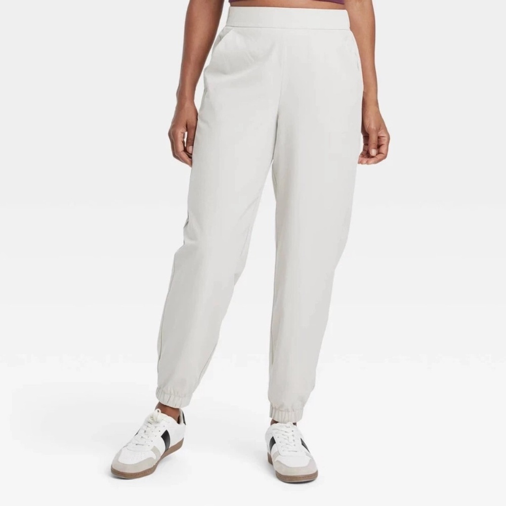 All in Motion Lined Woven Joggers - Beige